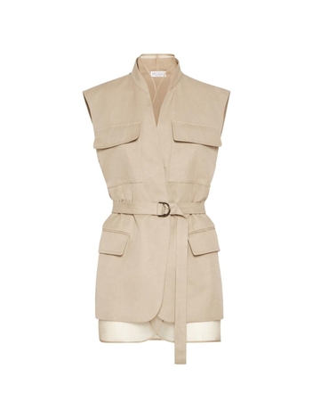 브루넬로쿠치넬리 SS25 Waistcoat Brunello Cucinelli ML1457345  C2910 NEUTRALS