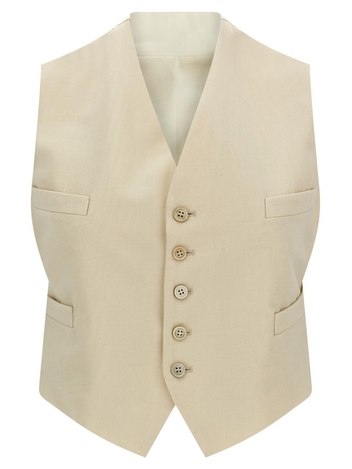 메종마르지엘라 SS25 Wool vest S50FB0110S53915105 Beige