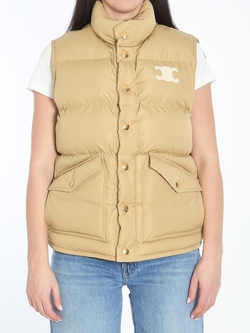 셀린느 SS25 Quilted gilet RV0ET0N41_03BE BEIGE