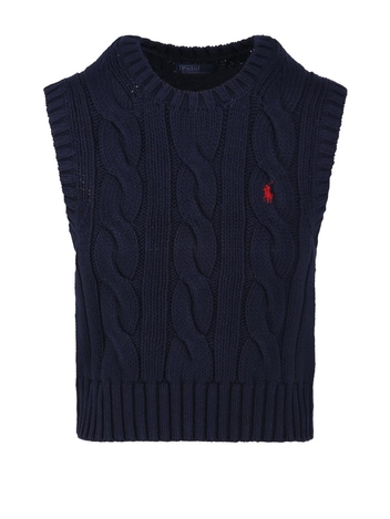 랄프 로렌 SS25 SLEEVELESS PULLOVER 211959295002 Blue