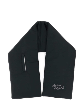 메종키츠네 FW24 MAISON KITSUNE SCARVES AND FOULARDS NM06202WQ4035 P199 Black