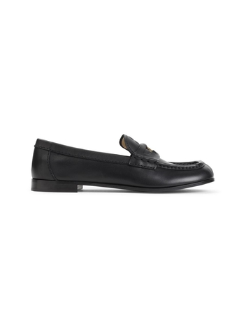 미우미우 SS25 Miu Miu Nappa Calf Leather Loafers 5D398EF010.248 Black