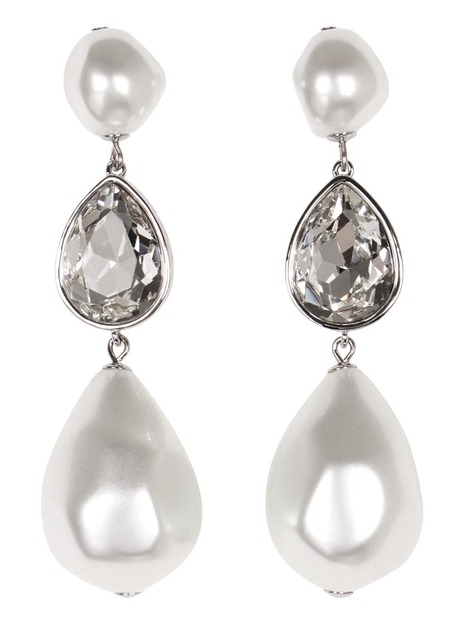 셀프포트레이트 SS25 Pearl drop earring RS25612EP_WHITE Silver