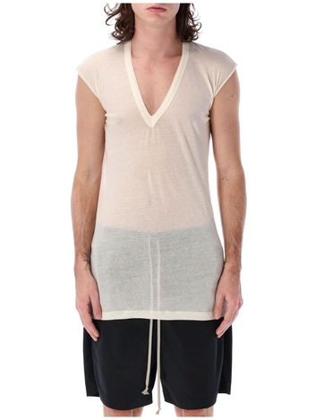 릭오웬스 SS25 Rick Owens T-shirts and Polos Beige RU01E5233UC21 Beige