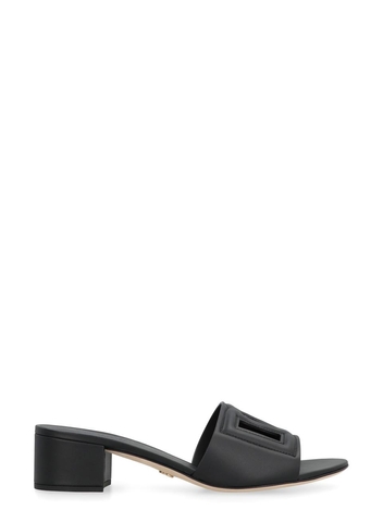 돌체앤가바나 SS25 Karol leather mules CR1755AY329_80999 black