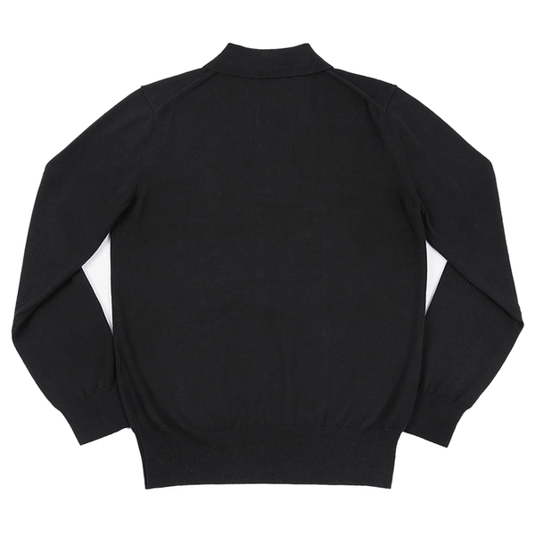 14gg Polo Collar Knit (Black)