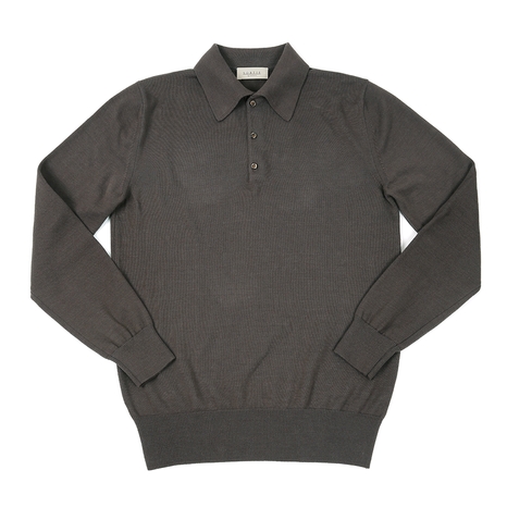 14gg Polo Collar Knit (Brown)