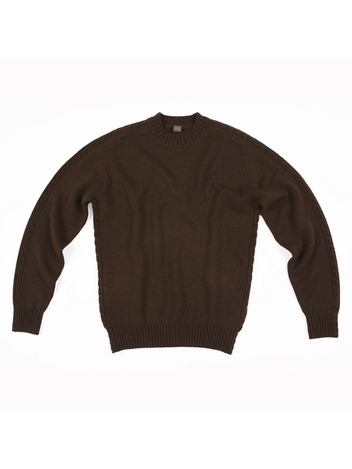 Cable Crewneck_Brown