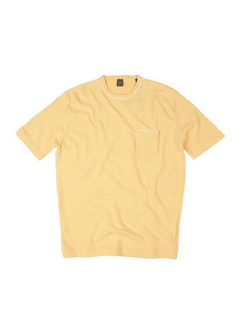 Terric line half crewneck_Yellow