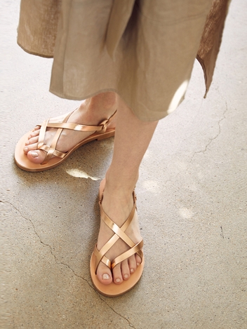 Flip Flop Strap Sandal (rose gold)
