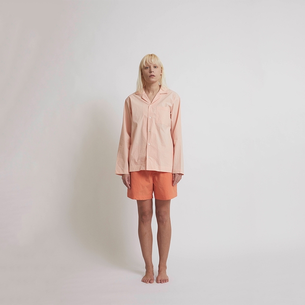 100% Cotton Pajamas for Unisex (Coral/Orange)