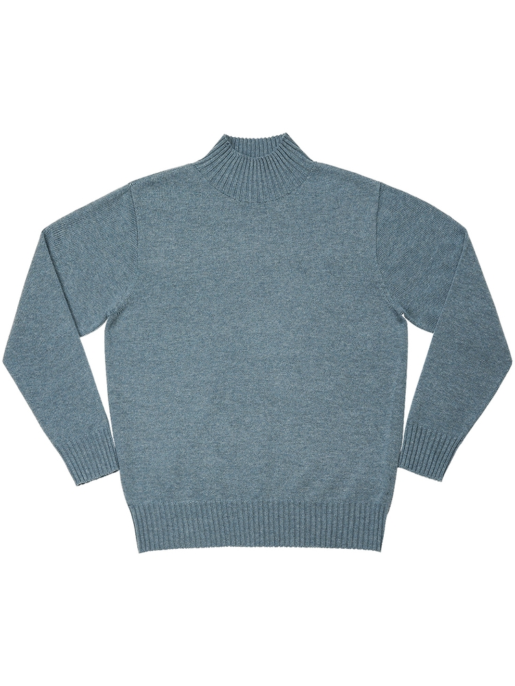 Whole Garment Mock-neck (Blue)