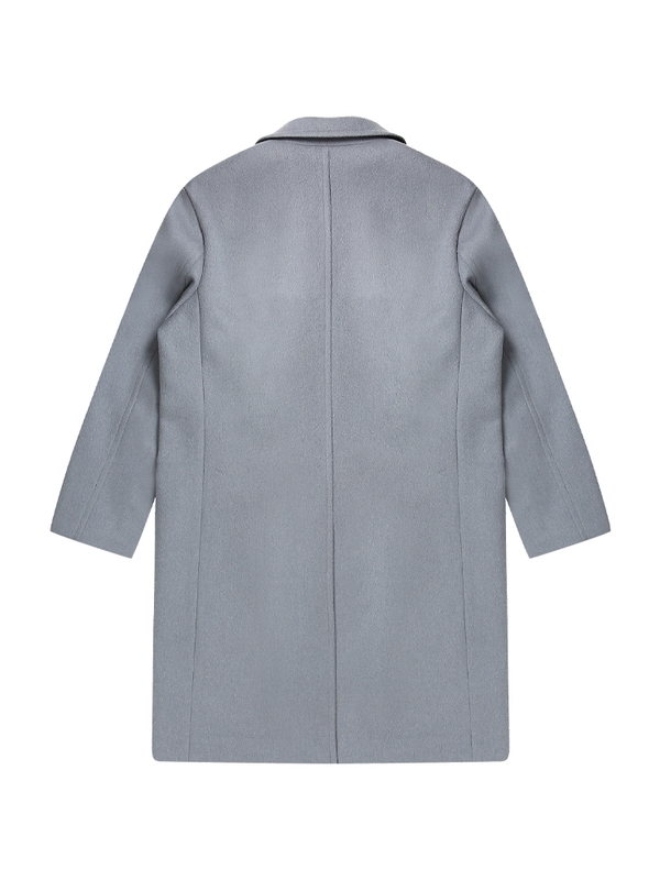 Double Breasted Coat_Greyish Blue