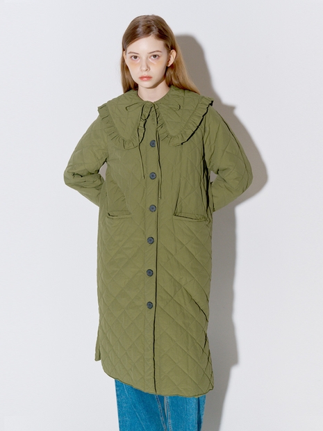 SAILOR KARA QUILTED COAT KHAKI