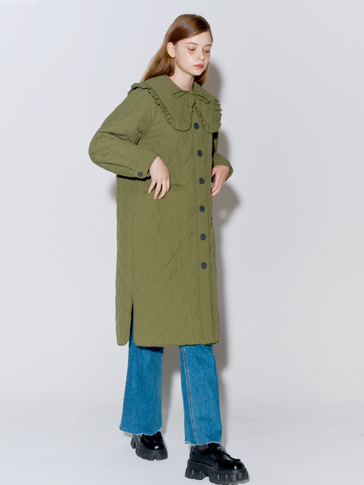 SAILOR KARA QUILTED COAT KHAKI