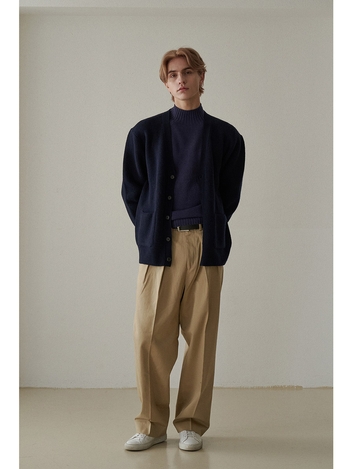 Reverse Two-Tuck Pants_Beige 