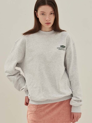 [단독]Logo Sweatshirt_Melange Gray