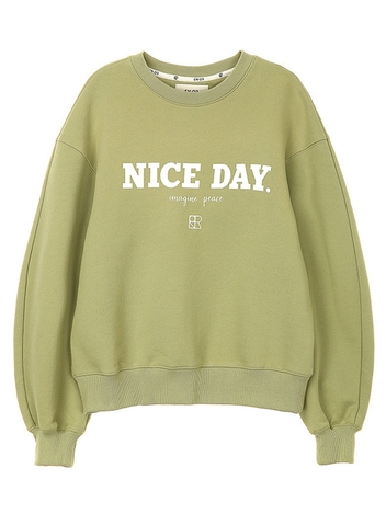 [단독]NICEDAY SWEATSHIRT_GREEN