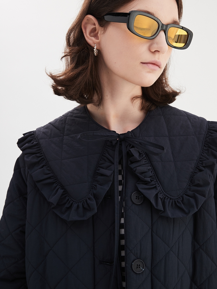 SAILOR KARA QUILTED COAT NAVY