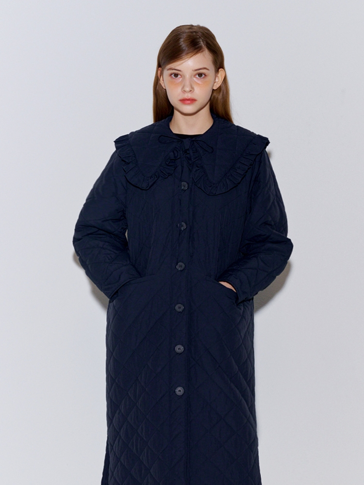 SAILOR KARA QUILTED COAT NAVY