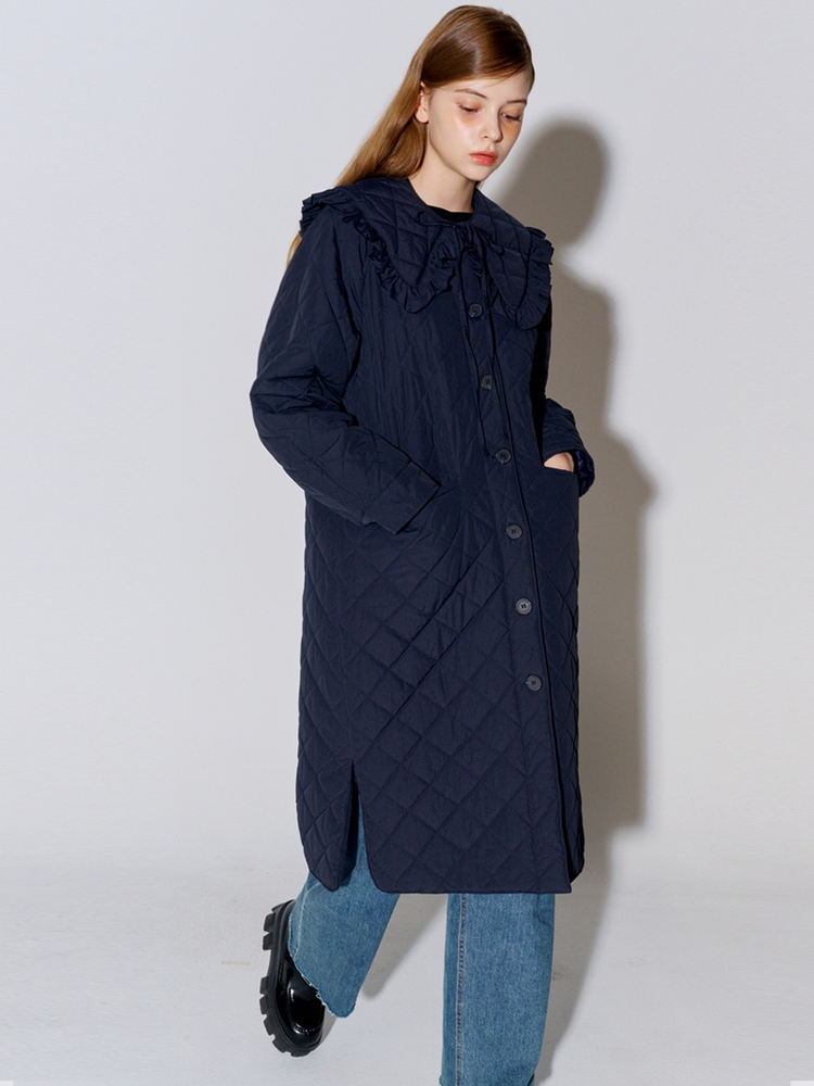 SAILOR KARA QUILTED COAT NAVY