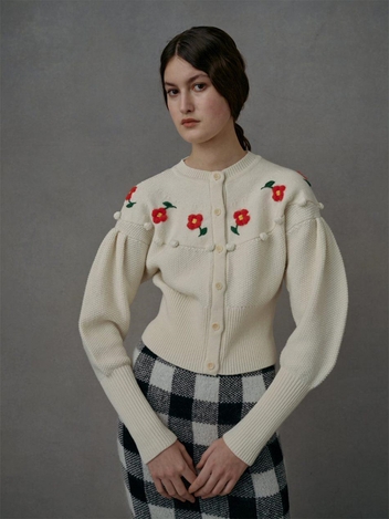 ISABELLA KNITTED CARDIGAN (HAND EMBROIDERY)