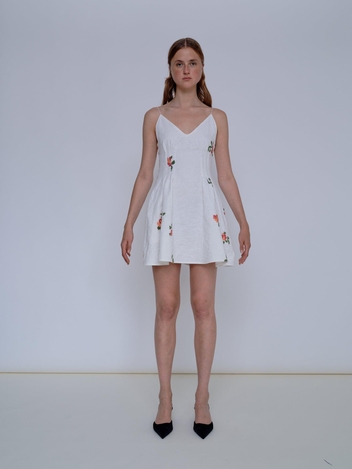 MARINA JACQUARD MINI DRESS