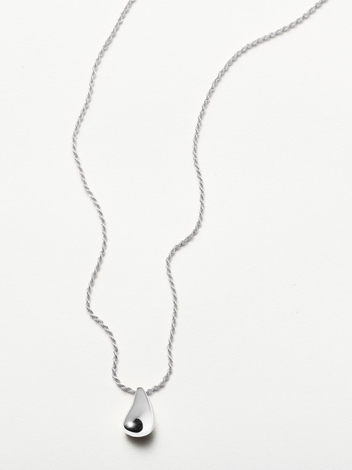 Savi Sculptural Droplet Pendant Necklace | Sterling Silver