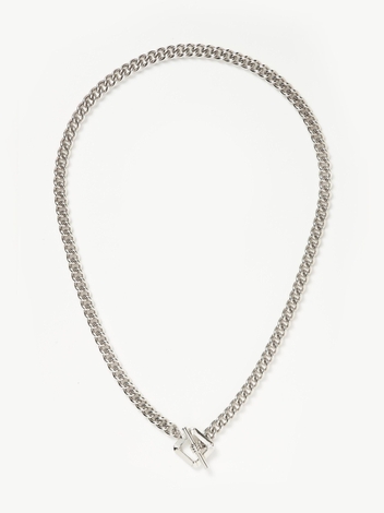 Lucy Williams T-Bar Chain Necklace | Silver Plated