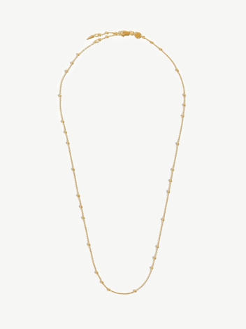 Long Orb Chain Necklace | 18ct Gold Plated Vermeil