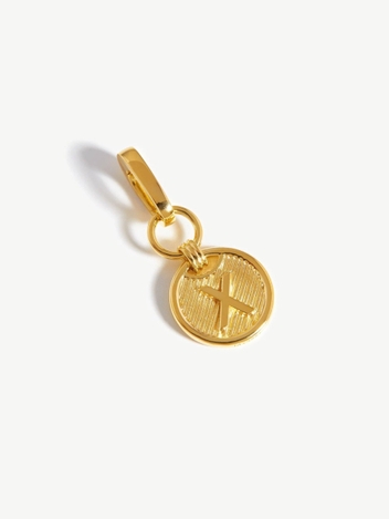 Clip-On Initial Pendant - Initial X