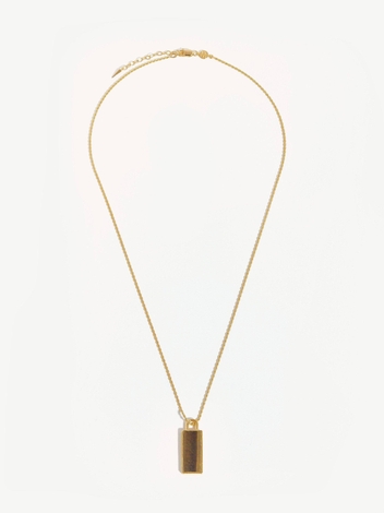 Rectangle Pendant Chain Necklace