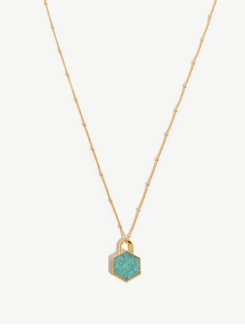Hex Pendant Chain Necklace
