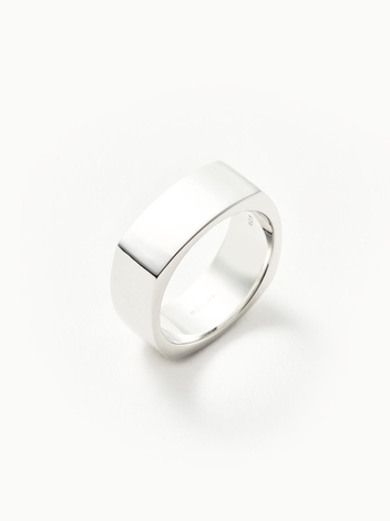 MenS Engravable Wide Ring | Sterling Silver