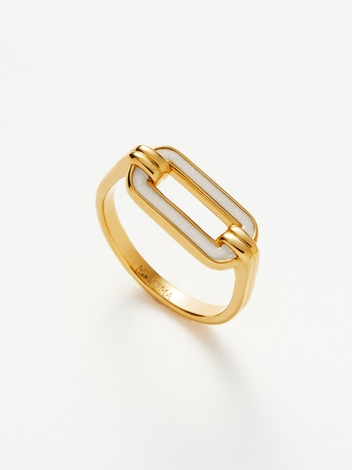 Enamel Haze Ovate Stacking Ring