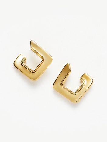 Squared Open Stud Earrings