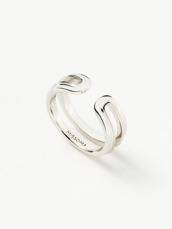 Ridge Ovate Open Ring
