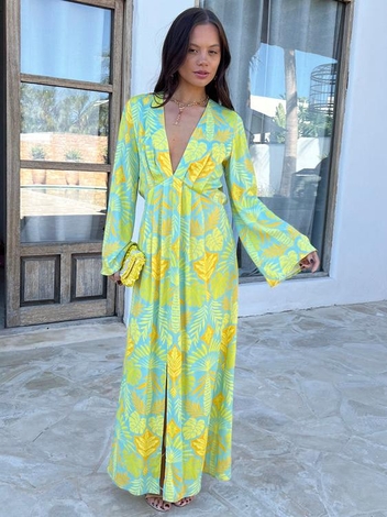 Blue Palm Angie Dress