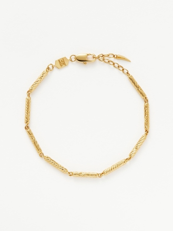 Wavy Ridge Chain Bracelet