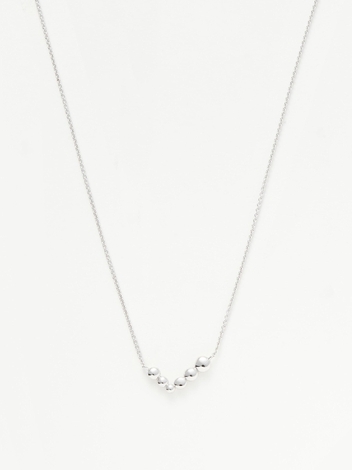 Articulated Reversible Beaded Stone Floating Necklace | Sterling Silver