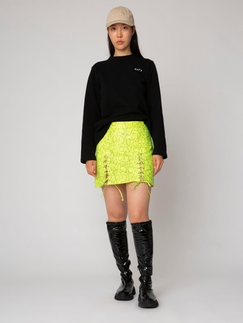 PaulinaRS Skirt Neon Yellow