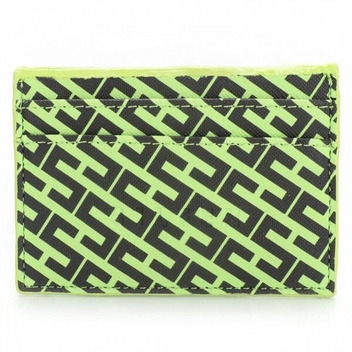 Cardholder Bel - Lime Green Icon Print