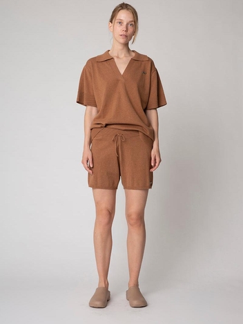 RonyaRS Knit Shorts Camel