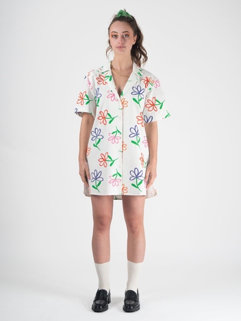 Breeze Printed Cotton Shirt Dress