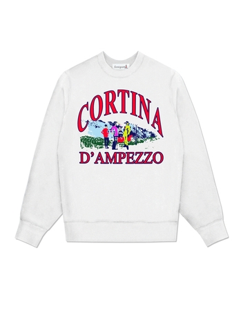Cortina D`Ampezzo Crewneck - White