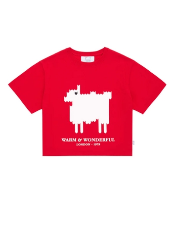 Warm And Wonderful Cropped Sheep Tee