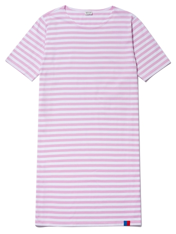 The Tee Dress - Pink/White