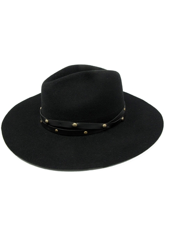 Long Brim Felted Hat