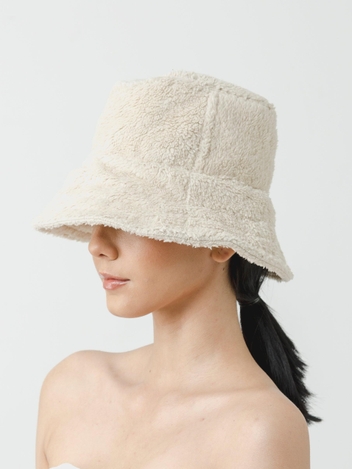 Lamp shade plush fabric hat