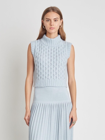 SAGE SWEATER TANK | POWDER BLUE